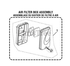 PowerStroke PS 9C3501 B - PowerStroke 3500 Watt Generator General Assembly (AIR FILTER BOX ASSEMBLY)
