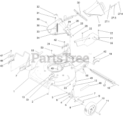 Toro 22197 - Toro 21" Heavy-Duty Recycler Walk-Behind Mower (SN: 312000001 - 312999999) (2012)