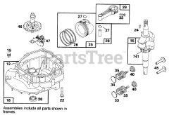 Toro 20908 BC - Toro 48cm Rear Bagging Walk-Behind Mower (SN: 049000001 - 049999999) (1994) Engine Briggs  Stratton Model 127702-0131-01 2