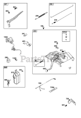 Briggs & Stratton 25T237-0464-H7 - Briggs & Stratton Horizontal Engine Controls Group