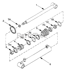 Cub Cadet 457 (590-457-000) - Cub Cadet Backhoe att Boom Cylinder Assembly 457 Backhoe
