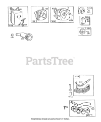 Briggs & Stratton 131702-0140-01 - Briggs & Stratton Vertical Engine Mufflers, Deflectors, Elect.