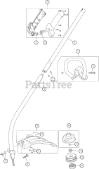 Hyper Tough H 2500 (41CDZ01C735) - Hyper Tough String Trimmer General Assembly