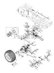 MTD 13AX915T004 - MTD Gold Lawn Tractor (2013)