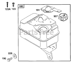 Briggs & Stratton 90202-0101-01 - Briggs & Stratton Horizontal Engine Fuel Tank