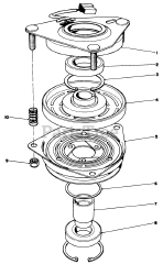 Toro 30114 - Toro ProLine Walk-Behind Mower, Gear Drive, 14hp (SN: 000000001 - 000999999) (1990) Clutch Assembly No. 54-3200