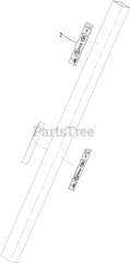 Toro 25437 E - Toro 48" Heavy-Duty Rock Boom with Restraint Bar, RT600 Traction Unit 48 Inch Restraint Bar Assembly No. 127-1211