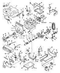 Troy-Bilt 13062 - Troy-Bilt Garden Tractor, Hydro Drive (SN: 130620100101 & Above)