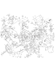 Troy-Bilt 11366 - Troy-Bilt Tuff-Cut II 24" Walk-Behind Mower, 8hp MAIN ASSEMBLY