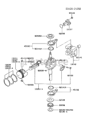 Kawasaki FB460V-BS33 - Kawasaki Engine PISTON/CRANKSHAFT