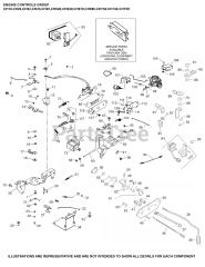 Kohler CH18-62501 - Kohler Command PRO Twin Engine, Basic Version, 18hp, 13.4kW Engine Controls Group 9-24-137 CH18-750