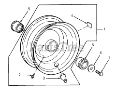 Cub Cadet 1204 (147-610-100) - Cub Cadet Garden Tractor (SN: 756300 - 799999) Front Wheel