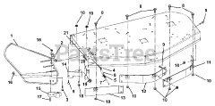 Ariens 915077 (1840) - Ariens Zoom 40" Zero-Turn Mower, 18hp Kohler (SN: 020000 - 024999) Baffles And Chute