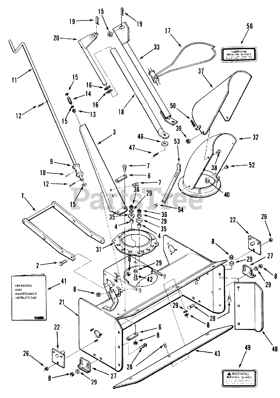 Toro 0642ST04 Toro 42" Snow Thrower (1983) SNOWTHROWER42 IN. (107