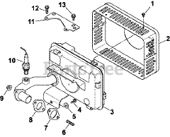 Kohler CV14-14106 - Kohler Command PRO Engine, Basic Version, 14hp Exhaust 11-27-90