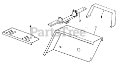 Cub Cadet 182 (133-182-100) - Cub Cadet Lawn Tractor Fenders &amp; Foot Rests