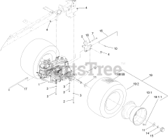 Toro 71254 (XLS 380) - Toro Lawn Tractor (SN: 313000001 - 313999999) (2013) Traction Drive Assembly