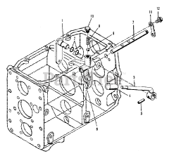 Simplicity 9518 (2097355) - Simplicity Compact Tractor, Diesel Transmission - Range Shift Control Group (3486I49)
