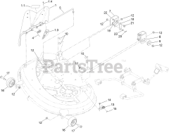 Toro 71254 (XLS 380) - Toro Lawn Tractor (SN: 313000001 - 313999999) (2013) Deflector and Hanger Assembly