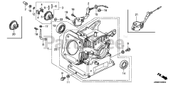 Honda GX160 UT2 QWX2/A (GCBPT) - Honda Engine, Made in Thailand (SN: GCBPT-4000001 - GCBPT-9999999) CYLINDER BARREL