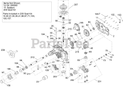 Toro 76610 - Toro 60" Titan MAX Zero-Turn Mower (SN: 417420000 - 999999999) LH Hydro Assembly No. 161-6352