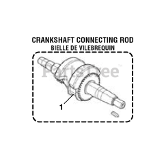 PowerStroke PS 9C3501 A - PowerStroke 3500 Watt Generator General Assembly (CRANKSHAFT CONNECTING ROD)