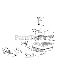 MTD 170-C0A-11 - MTD Engine 170-C0A-11 Fuel Tank &amp; Mounting