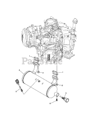 Gravely 08201220 - Gravely MX825v EFI Engine Body Fitting