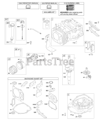 Briggs & Stratton 12E602-0135-E1 - Briggs & Stratton Vertical Engine Camshaft, Crankshaft, Cylinder, Engine Sump, Lubrication, Piston Group