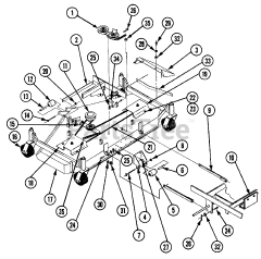 Snapper Z 4801M (80001) - Snapper 48" Mower Deck Assembly