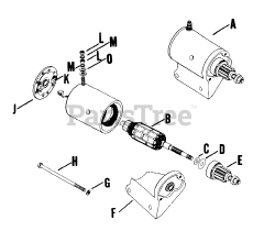 Kohler K241-46720 - Kohler K-Series Engine, Made for John Deere, 10hp, 7.5kW Electric Start, Bendix Drive (Cont.) 0209009571