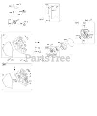 Briggs & Stratton 12T412-0116-G8 - Briggs & Stratton Horizontal Engine Crankcase Cover, Gear Reduction, Lubrication