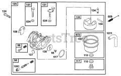 Briggs & Stratton 99772-3650-01 - Briggs & Stratton Vertical Engine Carburetor Assy