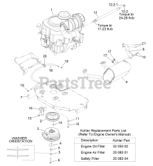 Exmark LZX740KC606CA - Exmark 60" Lazer Z X-Series Zero-Turn Mower, Kohler, CARB (SN: 312000000 - 312999999) (2012) Engine Assembly
