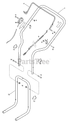 Troy-Bilt 52057 - Troy-Bilt Walk-Behind Trimmer Handlebar