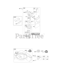 Briggs & Stratton 11A602-0100-E1 - Briggs & Stratton Vertical Engine Carburetor, Fuel Supply