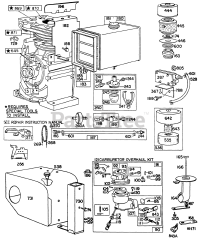 Briggs & Stratton 190432-0804-XX - Briggs & Stratton Horizontal Engine Fuel Tank,Sno-Gard,Primer