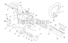 Echo SRM-2500 - Echo String Trimmer Clutch Housing, Driveshaft, Handles, Ignition Switch, Throttle