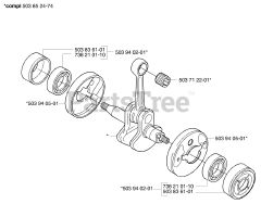 Husqvarna 326 EX - Husqvarna Handheld Edger, E-TECH 2 (2002-02) Crankshaft