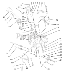 Toro 38559 (1028) - Toro 28" Power Shift Snow Thrower (SN: 240000001 - 240999999) (2004) Power Shift Control Assembly