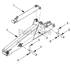 Cub Cadet 457 (590-457-000) - Cub Cadet Backhoe att Boom Assembly 457 Backhoe