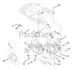 Ariens 915055 (1944) - Ariens Zoom 44" Zero-Turn Mower, 19hp Kohler (SN: 010000 & Above) Transaxle, Dump Valves And Rear Wheels