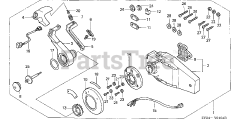 Honda BF200 A4 XA (BAEJ) - Honda Marine Engine, Made in Japan (SN: BAEJ-1200001 - BAEJ-1299999) REMOTE CONTROL (FLUSH MOUNT TYPE) (R.)