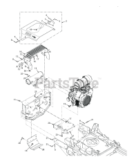 Scag STTII-61V-31DFI - Scag Turf Tiger II 61" Zero-Turn Mower, 31hp Kawasaki (SN: S9200001 - S9299999) (Rev 01) STTII ENGINE AND ATTACHING PARTS - AIR COOLED (GASOLINE)
