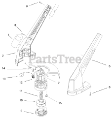 Toro 51249 - Toro 25cm String Trimmer, Electric, Canada (SN: 200000001 - 200999999) (2000)