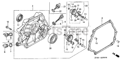 Honda GX270 QWA2 (GCAB) - Honda Engine, Made in Japan (SN: GCAB-1000001 - GCAB-1999999) CRANKCASE COVER (1)