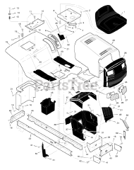 Briggs & Stratton 42583x9A - Briggs & Stratton 42" Lawn Tractor (1998) (Montgomery Wards)