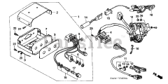 Honda EX5500 K1 A/B (EA1) - Honda Generator, Made in Japan (SN: EA1-1072384 - EA1-1099999) SWITCH BOX