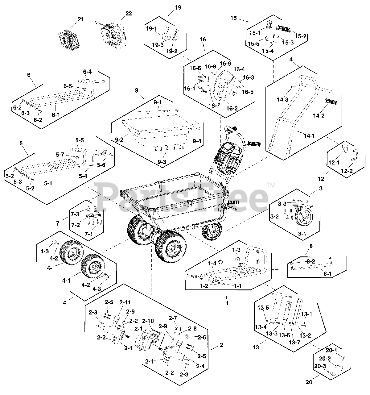 Snapper SXD UC 82 (169685800) Snapper XD 82V Utility Cart Utility