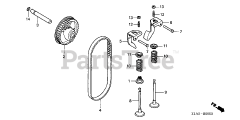 Honda GC190 A QHAD (GCAAA) - Honda Engine, Made in USA (SN: GCAAA-1000001 - GCAAA-9999999) CAMSHAFT